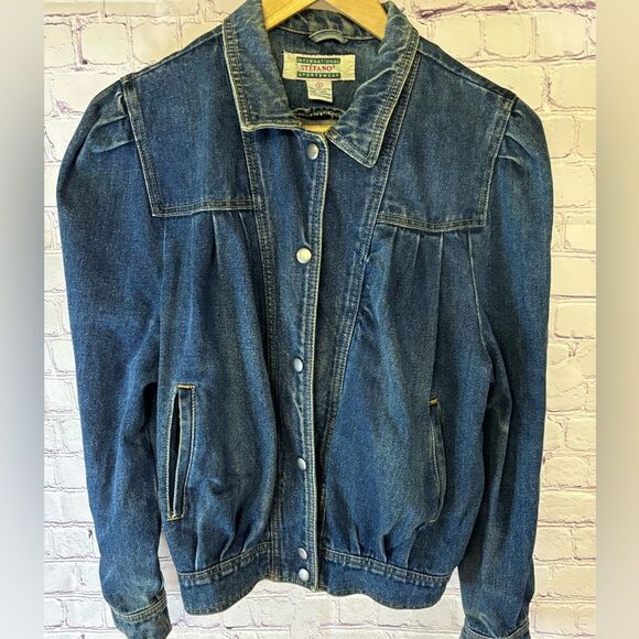 Vintage International Stefano Sportswear Retro 90’s Streetwear Jean Jacket S - Picture 1 of 8